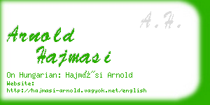 arnold hajmasi business card